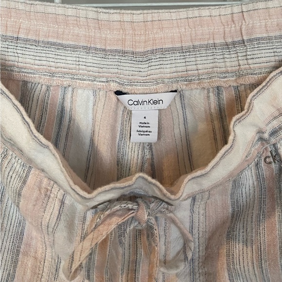 Calvin Klein Pink Pin Striped Shorts - Picture 8 of 8